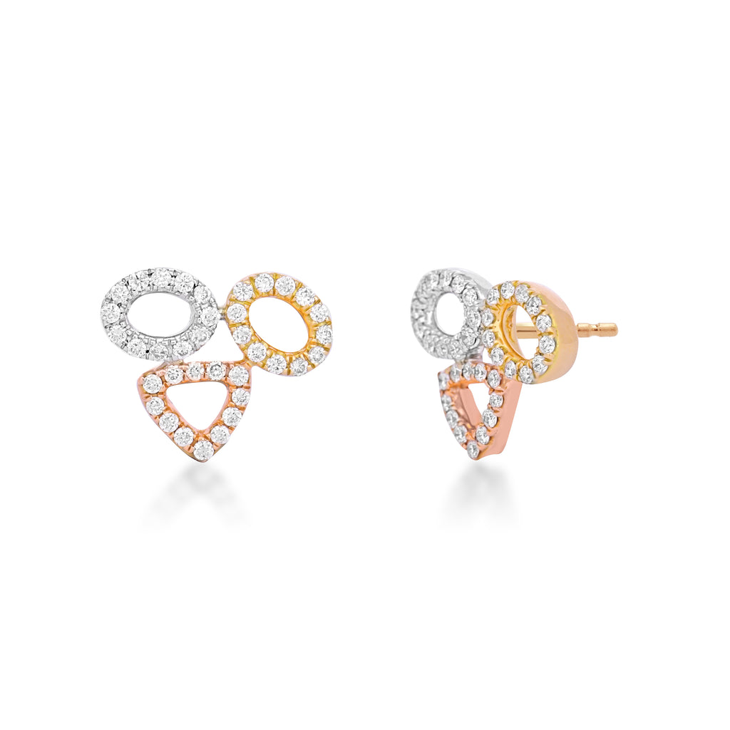 Elements Pebbles Diamond Earrings