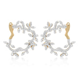 Lady Earth Tendril Diamond Earrings