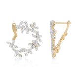 Lady Earth Tendril Diamond Earrings
