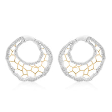 Load image into Gallery viewer, Elements Veined Diamond Earrings
