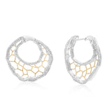 Elements Veined Diamond Earrings