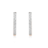 Circled Elementry Diamond Earrings