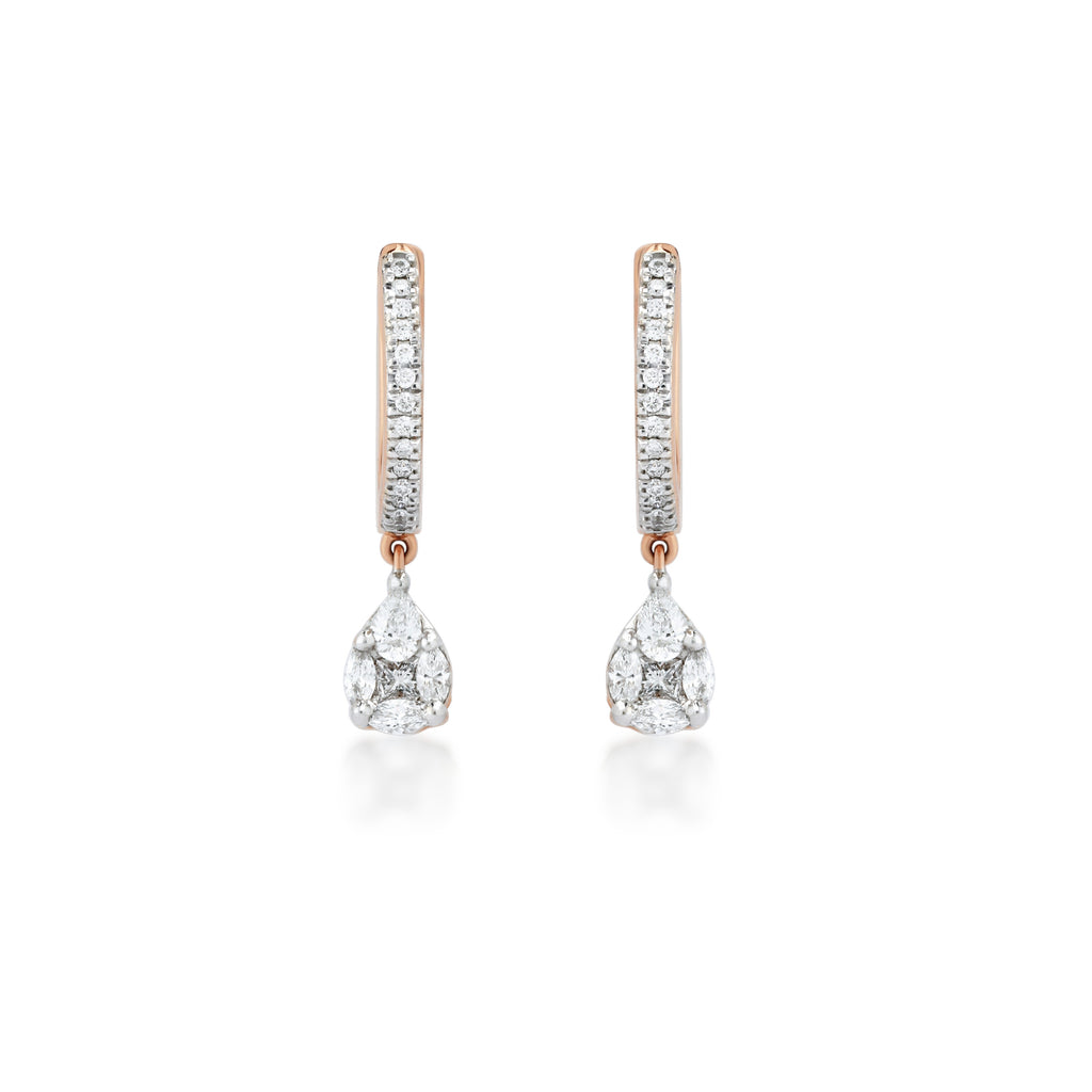 Dewy Diamond Earrings