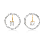 Oscillating Diamond Earrings