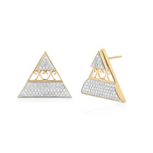 Load image into Gallery viewer, Pyramid Diamond Earrings
