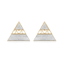 Load image into Gallery viewer, Pyramid Diamond Earrings
