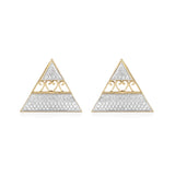 Pyramid Diamond Earrings