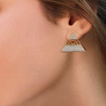Load image into Gallery viewer, Pyramid Diamond Earrings
