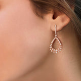 Scatter Waltz Pear-Drop Diamond Earrings