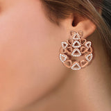 Elements Cluster Diamond Earrings