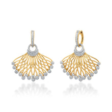 Load image into Gallery viewer, Starring You Golden Bloom Diamond Earrings
