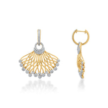 Load image into Gallery viewer, Starring You Golden Bloom Diamond Earrings
