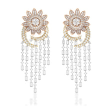 Load image into Gallery viewer, Freeflowing Lobelia Diamond Earrings*
