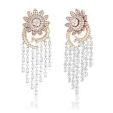Load image into Gallery viewer, Freeflowing Lobelia Diamond Earrings*
