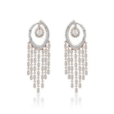 Freeflowing Gliding Diamond Earrings