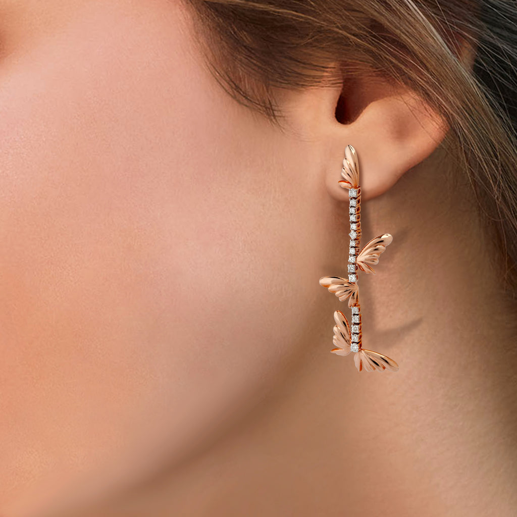 Skyward Bound Metamorph Diamond Earrings