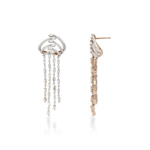 Load image into Gallery viewer, Freeflowing Runnel Diamond Earrings
