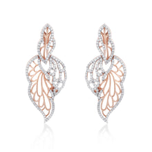 Load image into Gallery viewer, Skyward Bound Feathered Diamond Earrings
