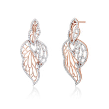 Load image into Gallery viewer, Skyward Bound Feathered Diamond Earrings
