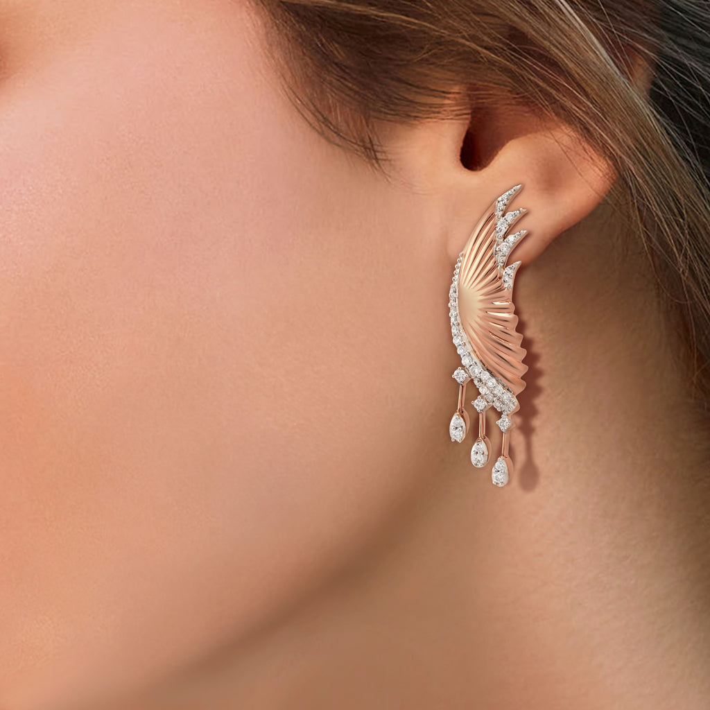 Skyward Bound Swift Diamond Earrings