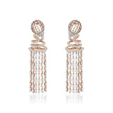 Freeflowing Rivulet Diamond Earrings
