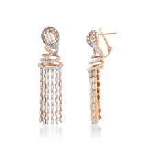 Load image into Gallery viewer, Freeflowing Rivulet Diamond Earrings
