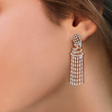 Freeflowing Rivulet Diamond Earrings