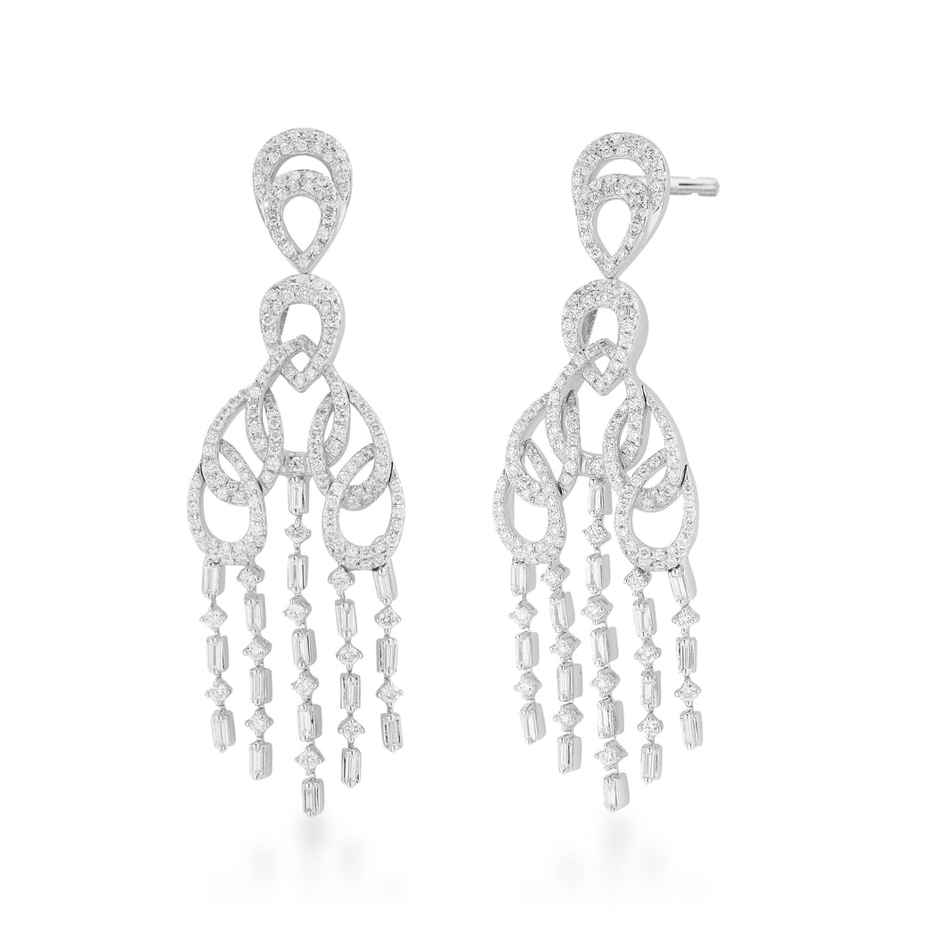 Freeflowing Chardonnay Diamond Earrings*