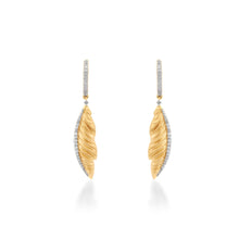 Load image into Gallery viewer, Skyward Bound Quill Diamond Earrings
