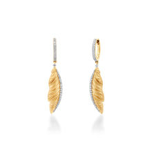 Load image into Gallery viewer, Skyward Bound Quill Diamond Earrings
