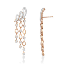 Load image into Gallery viewer, Freeflowing Torrent Diamond Earrings
