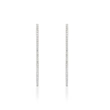 Load image into Gallery viewer, Circled Horseshoe Diamond Earrings
