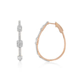 Circled Sash Diamond Earrings