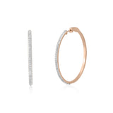 Circled Loop Diamond Earrings