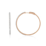 Circled Loop Diamond Earrings