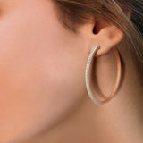 Circled Loop Diamond Earrings