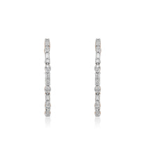 Load image into Gallery viewer, Circled Onehalf Diamond Earrings
