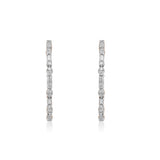 Circled Onehalf Diamond Earrings