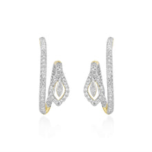 Load image into Gallery viewer, Circled Intertwined Diamond Earrings
