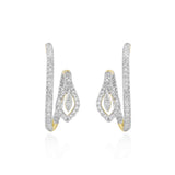 Circled Intertwined Diamond Earrings