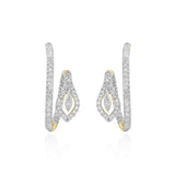 Circled Intertwined Diamond Earrings