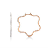 Circled Penta Diamond Earrings