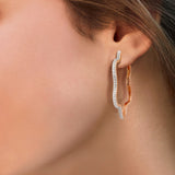 Circled Penta Diamond Earrings