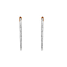 Load image into Gallery viewer, Circled Wisp Diamond Earrings
