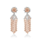 Freeflowing Comet Diamond Earrings