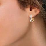 Circled Ezhal Diamond Earrings*