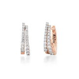 Circled Twice Diamond Earrings