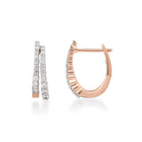 Circled Twice Diamond Earrings