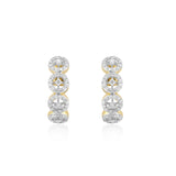 Circled Charm Diamond Earrings