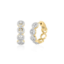 Load image into Gallery viewer, Circled Charm Diamond Earrings
